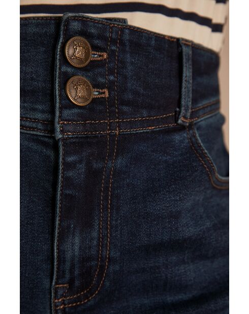 Vivien cropped donkere indigobroek