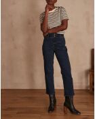 Vivien cropped donkere indigobroek