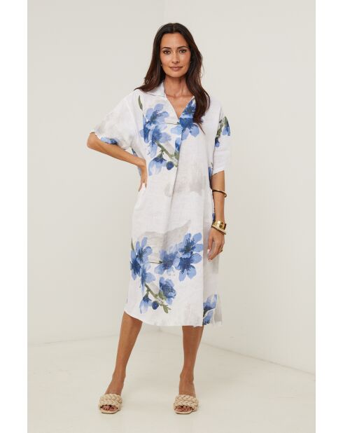 Robe Kalista 100% Lin blanche