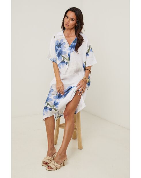 Robe Kalista 100% Lin blanche