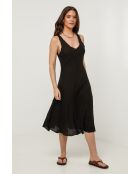 Robe Myrtille 100% Lin noire