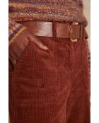 Selyna P fluwelen kaneelbroek