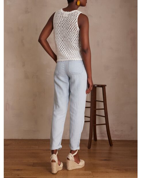 Hose Nalla Uni in hellindigofarbener Farbe