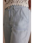 Hose Nalla Uni in hellindigofarbener Farbe