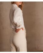 Balian Bl Cremefarbene Streifenbluse