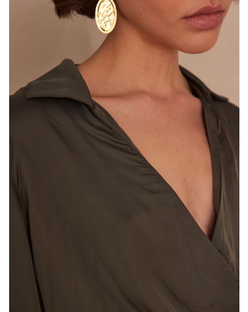 Lorina R khakifarbenes Kleid