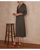 Lorina R khakifarbenes Kleid