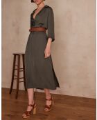 Lorina R khakifarbenes Kleid