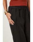 Pantalon Ilona 100% Lin noir