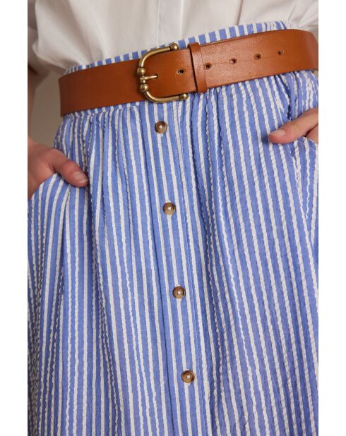 Betty J blauer gestreifter Rock