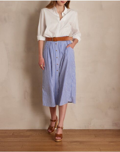 Betty J blauer gestreifter Rock