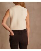 Scharlaken crèmekleurige trui