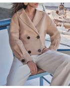 Ernest M Df beiger Mantel