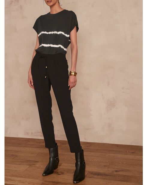 Flynn P Crepe zwarte broek