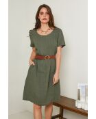 Robe Inaya 100% Lin kaki