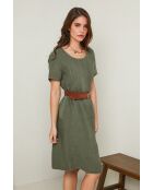 Robe Inaya 100% Lin kaki