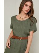 Robe Inaya 100% Lin kaki