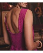 Armelle R dunkelfuchsiafarbenes Kleid