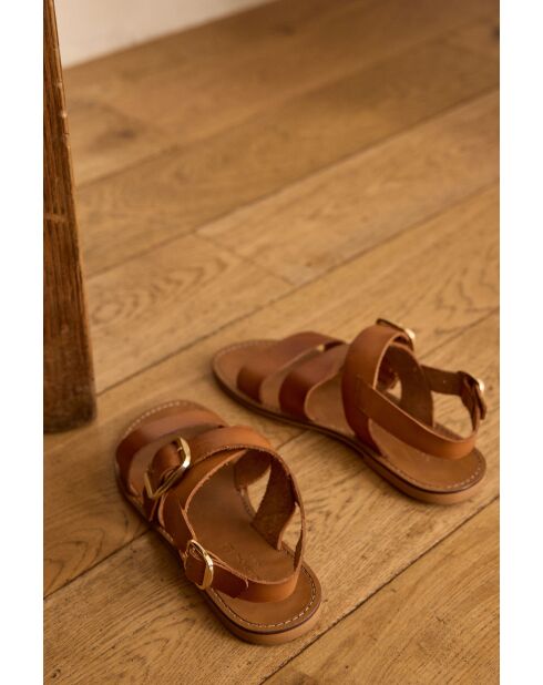 Sandalen Maelle in hellem Kamel