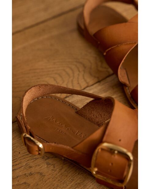 Sandalen Maelle in hellem Kamel