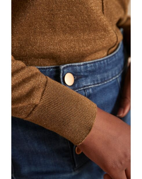 Maglione Ary Lurex verde oliva