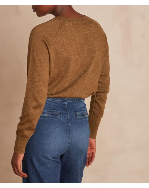 Maglione Ary Lurex verde oliva