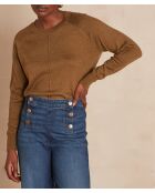 Maglione Ary Lurex verde oliva