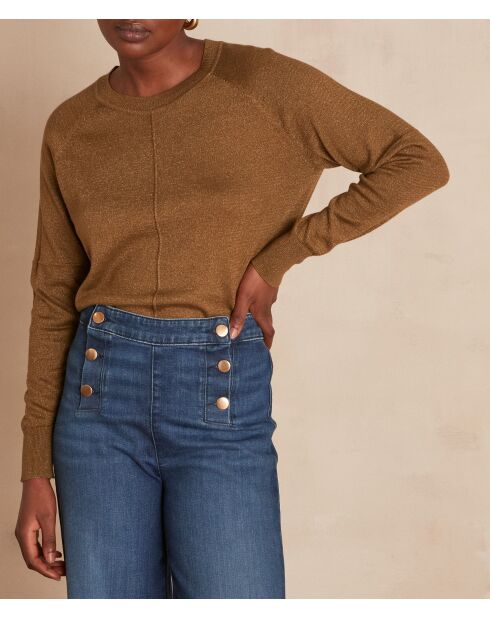 Maglione Ary Lurex verde oliva