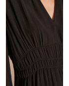 Marlene R zwarte jurk in crêpe