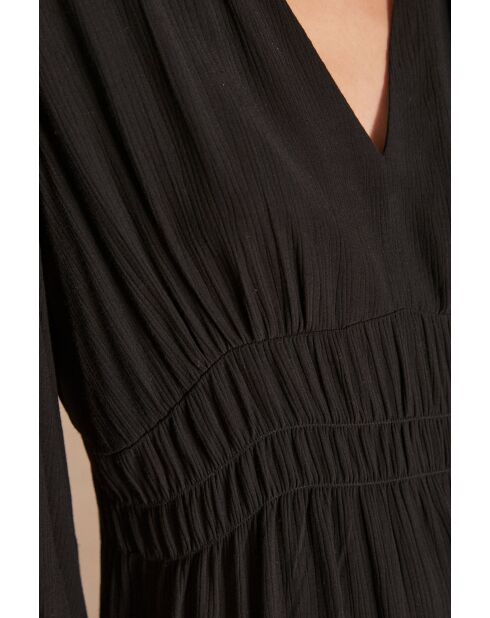 Marlene R zwarte jurk in crêpe