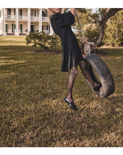 Marlene R zwarte jurk in crêpe