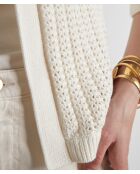 Capa y poncho color crema Melanie