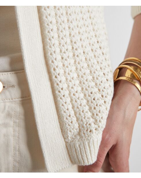 Capa y poncho color crema Melanie