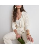 Capa y poncho color crema Melanie