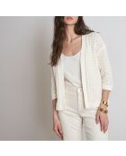 Capa y poncho color crema Melanie