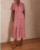 Myrtie R imp jurk met rode bessen