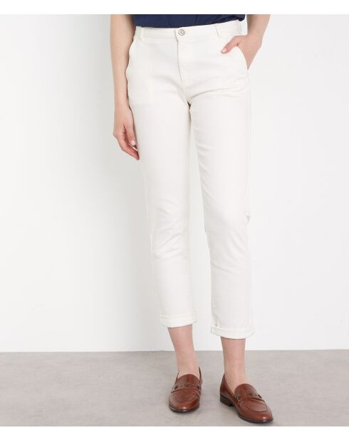 Cremefarbene Jeanshose Francis