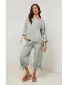 Pantalon Ilona 100% Lin vert