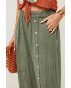 Pantalon Livia 100% Lin kaki