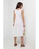 Myrtille jurk van 100% wit linnen