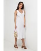 Myrtille jurk van 100% wit linnen