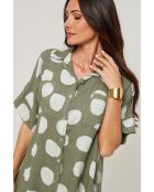 Robe Yara 100% Lin kaki