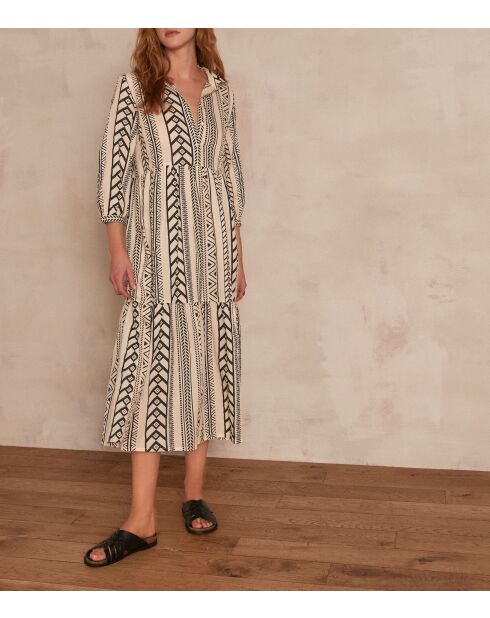 Coline R Imp cremefarbenes Kleid