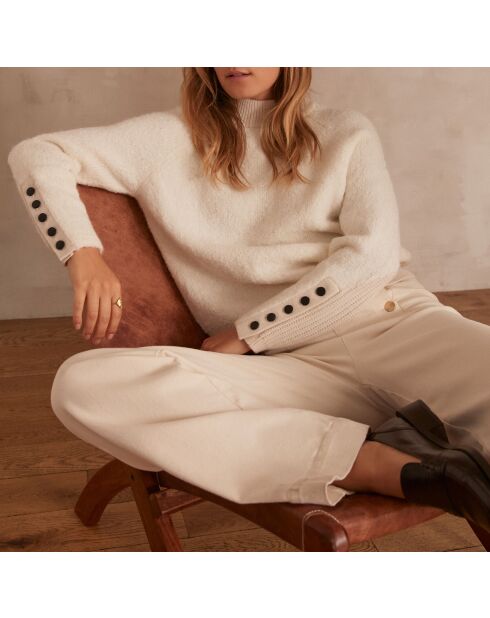 Crèmekleurige trui Clarck