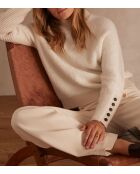 Crèmekleurige trui Clarck