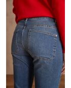 Patience cropped denim donkere indigobroek