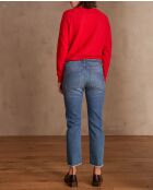 Patience cropped denim donkere indigobroek