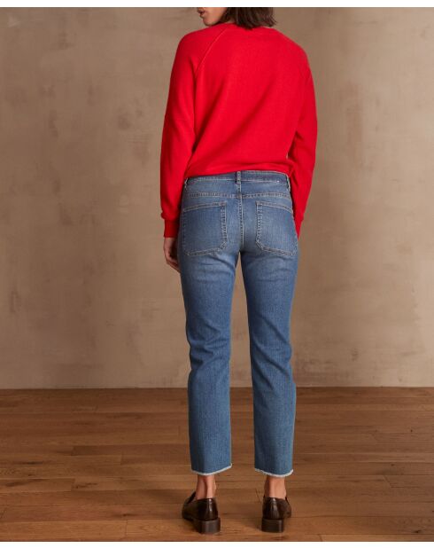 Patience cropped denim donkere indigobroek