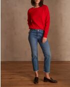 Patience cropped denim donkere indigobroek