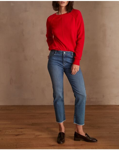 Patience cropped denim donkere indigobroek